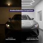 15 Hex Grid LED Car Garage Light – 60,720 Lumens, Adjustable Color Modes, Auto Shops & Gyms