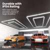 2 Rectangular Ceiling LED Car Garage Light - Cool White