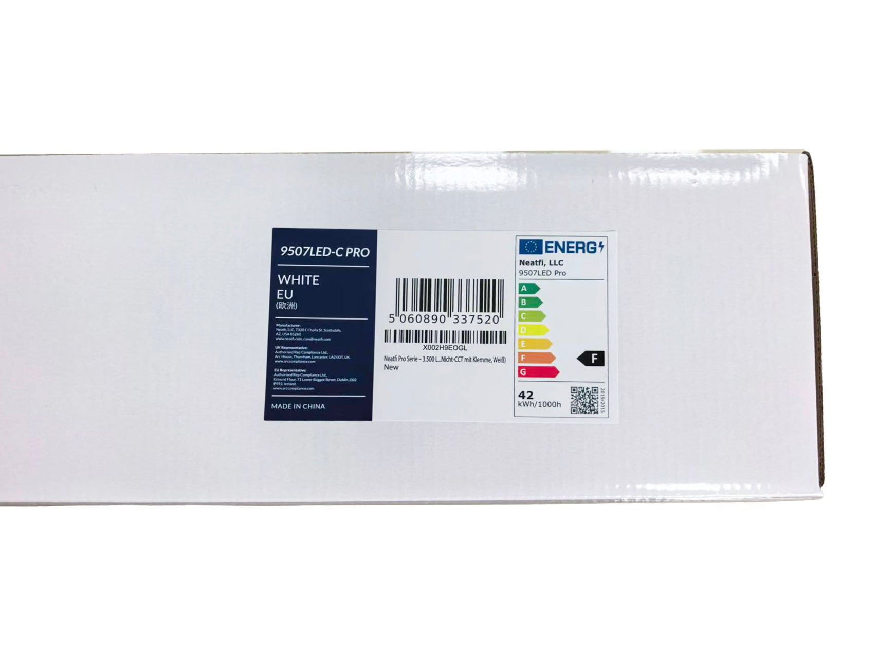 Lámpara LED de escritorio Pro Series de 26” – 3500 lúmenes, IRC 95, luz regulable para oficina en casa y manualidades, blanca