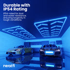 12-Arrow Shape Ultra-Bright LED Ceiling Light - 42,2400 Lumens for Warehouses & Gyms