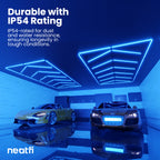 6-Arrow Shape Ultra-Bright LED Ceiling Light – 42,2400 Lumens for Warehouses & Gyms, Blue