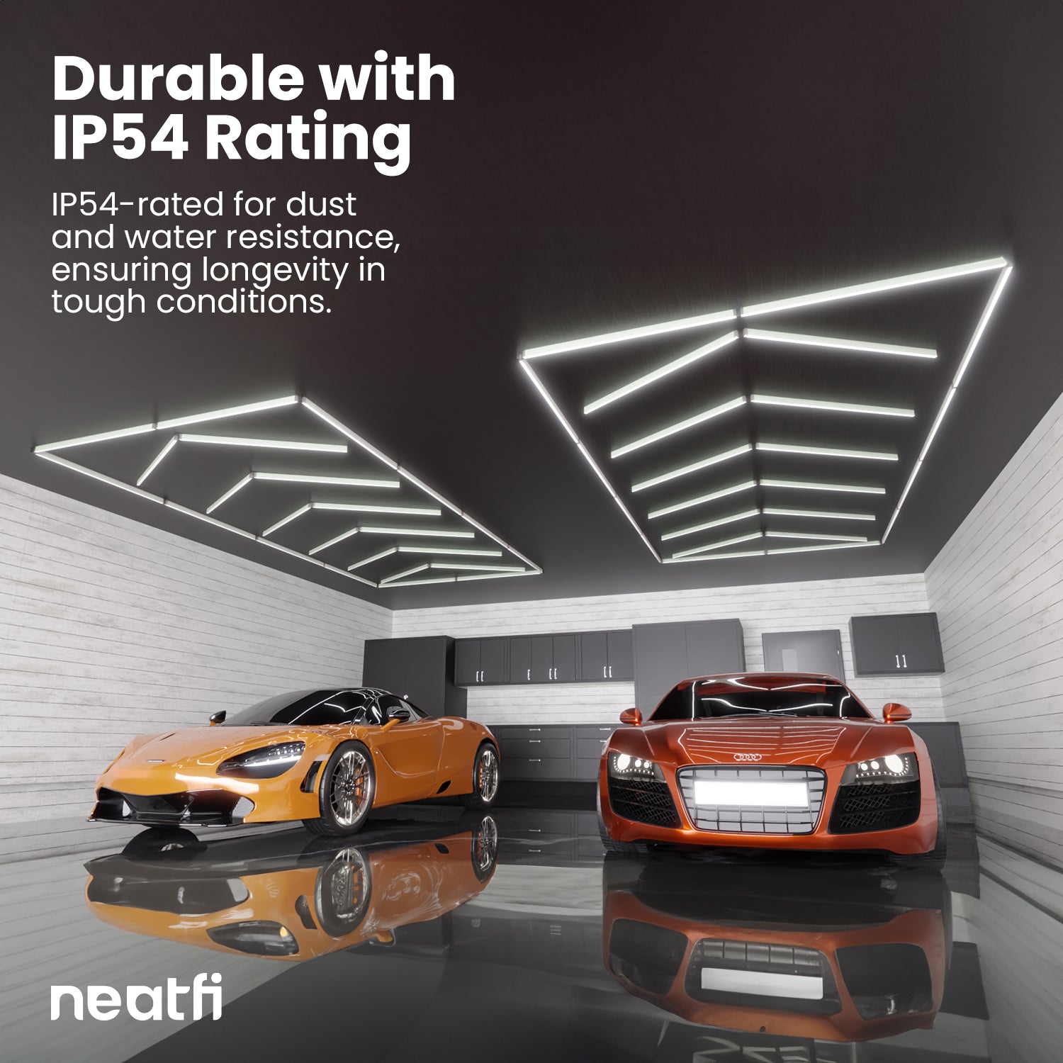 6-Arrow Shape Ultra-Bright LED Ceiling Light – 42,2400 Lumens for Warehouses & Gyms, Cool White