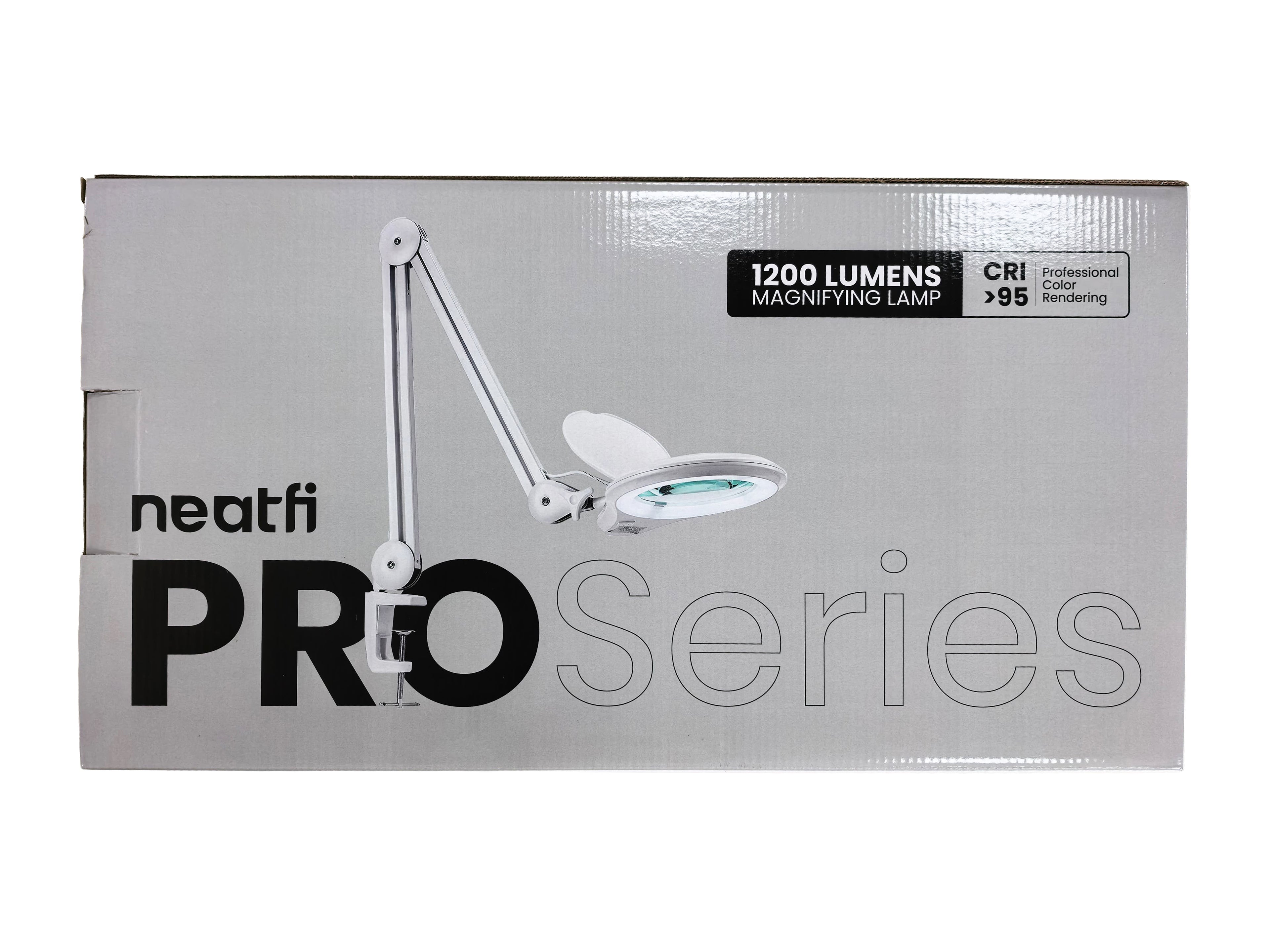 5" Bifocal LED Magnifying Lamp Pro Series – CRI 95, Dimmable, 5D & 20 Diopter for Precision Works, White