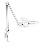 Neatfi Pro Series Bifocal LED Magnifying Lamp with Clamp – 8D/20D Magnification, CRI 95, 5-Inch Glass Lens, White