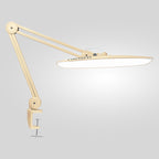 Lampe de bureau LED à tête large de 20 po avec pince – Lampe de travail de 2200 lumens pour bureau et travaux manuels, Or