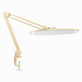 Lampe de bureau LED à tête large de 20 po avec pince – Lampe de travail de 2200 lumens pour bureau et travaux manuels, Or