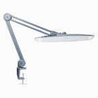 20” Wide Head LED Desk Lamp with Clamp – 2200 Lumens Task Light for Home Office & Crafts, Gray