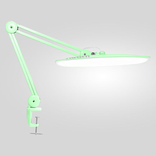 20” Wide Head LED Desk Lamp with Clamp – 2200 Lumens Task Light for Home Office & Crafts, Midnight Green