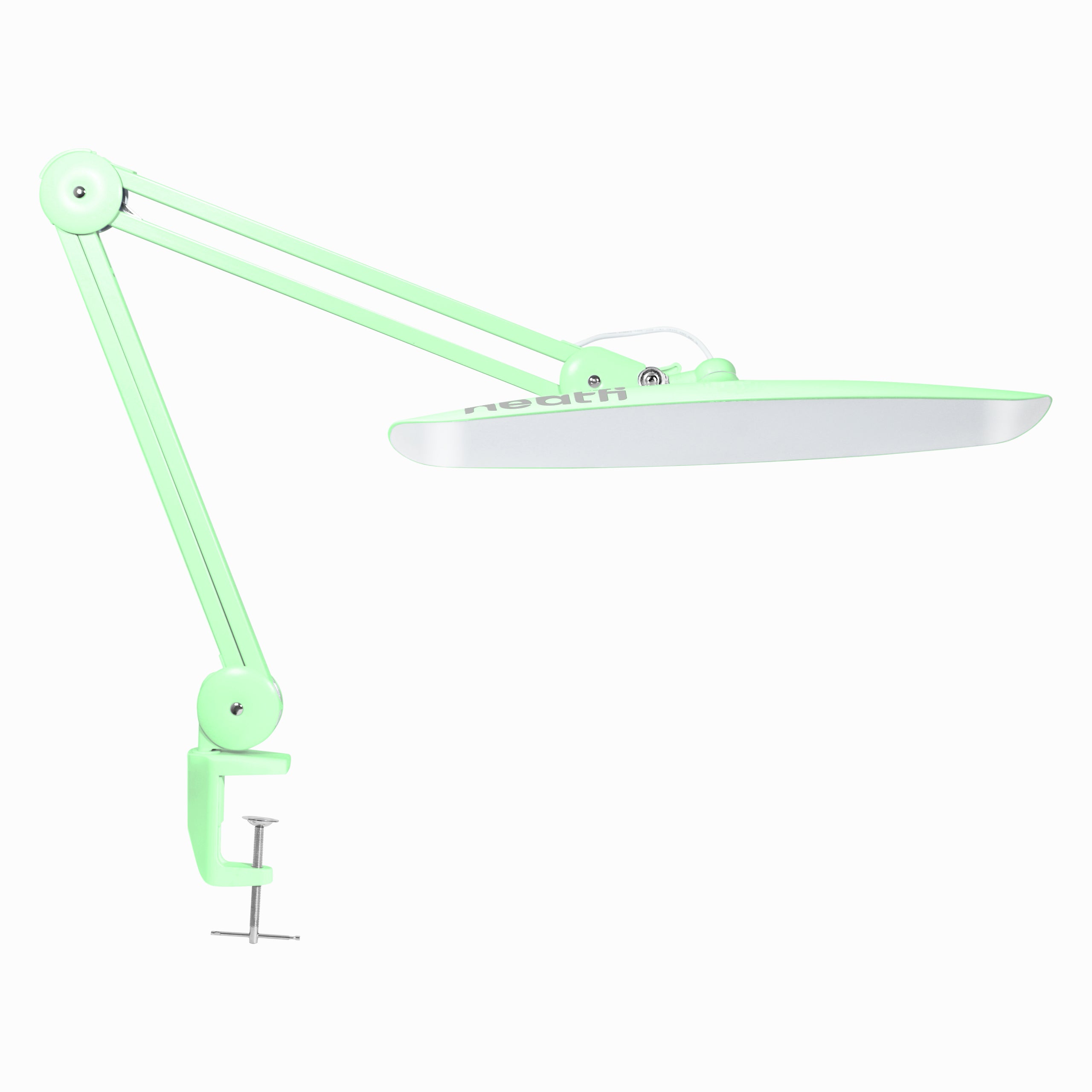 20” Wide Head LED Desk Lamp with Clamp – 2200 Lumens Task Light for Home Office & Crafts, Midnight Green