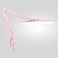 Lampe de bureau LED à tête large 50 cm avec pince – Lampe de travail 2200 lumens pour bureau à domicile et travaux manuels, Rose