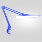 20” Wide Head LED Desk Lamp with Clamp – 2200 Lumens Task Light for Home Office & Crafts, Sapphire Blue