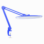 20” Wide Head LED Desk Lamp with Clamp – 2200 Lumens Task Light for Home Office & Crafts, Sapphire Blue