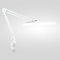 Lampe de bureau LED à tête large de 20 pouces avec pince – Lumière de travail de 2200 lumens pour bureau à domicile et artisanat, Blanc