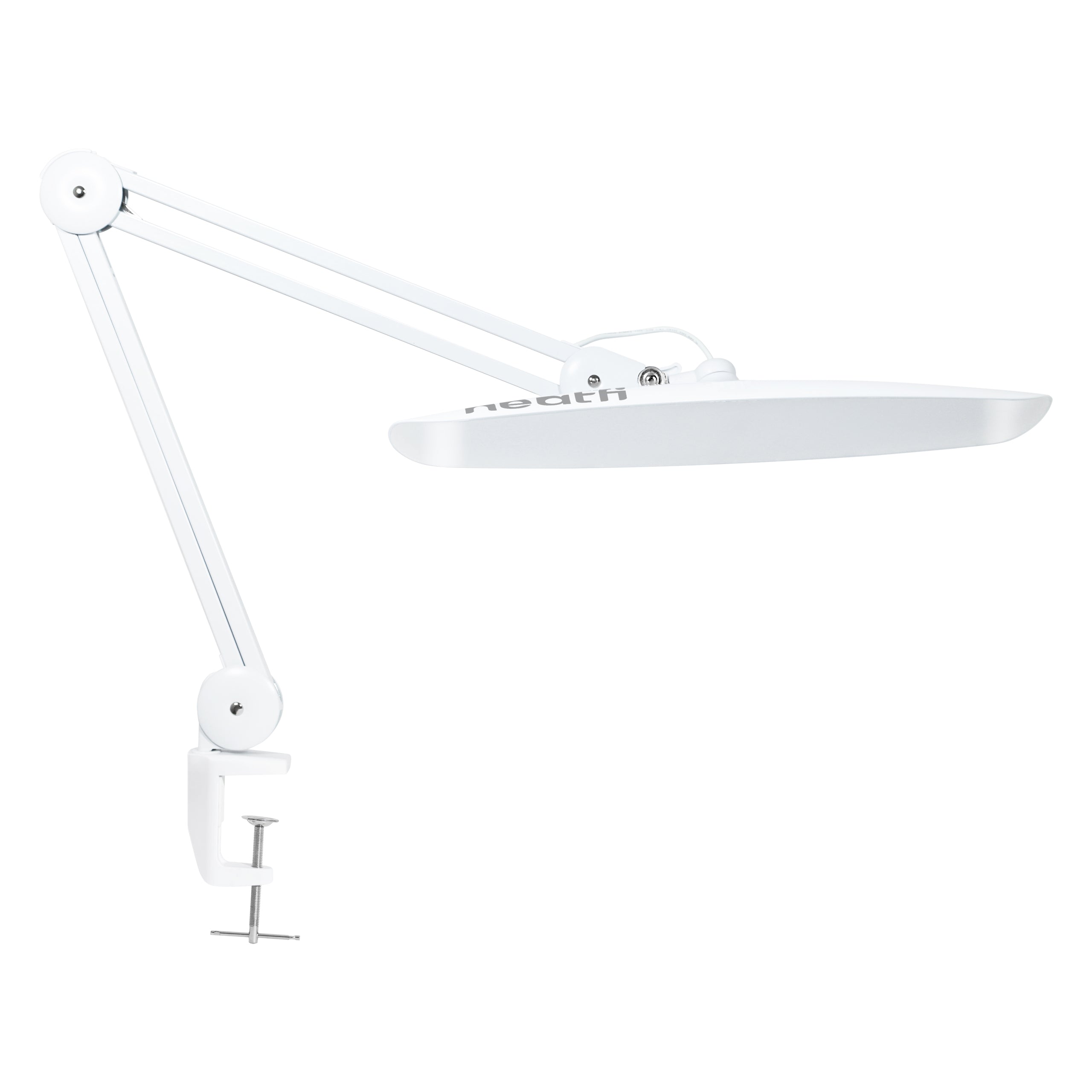 20” Wide Head LED Desk Lamp with Clamp – 2200 Lumens Task Light for Home Office & Crafts, White