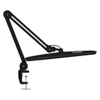 23” Wide Shade, 2200 Lumens LED Desk Lamp with Clamp – Dimmable, Eye-Caring Task Light, Black