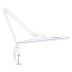 23” Wide Shade, 2200 Lumens LED Desk Lamp with Clamp – Dimmable, Eye-Caring Task Light, Pink Ring