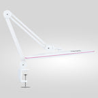23” Wide Shade, 2200 Lumens LED Desk Lamp with Clamp – Dimmable, Eye-Caring Task Light, Pink Ring