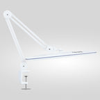 23” Wide Shade, 2200 Lumens LED Desk Lamp with Clamp – Dimmable, Eye-Caring Task Light, White