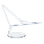 23” Wide Shade, 2200 Lumens LED Desk Lamp with Base – Dimmable, Eye-Caring Task Light, White