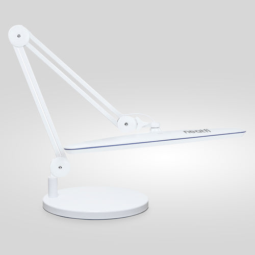 23” Wide Shade, 2200 Lumens LED Desk Lamp with Base – Dimmable, Eye-Caring Task Light, White