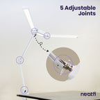 41” Wide Shade, 3000 Lumens LED Desk Lamp with Clamp – CRI 95, 3 Color Modes, Dimmable Task Light