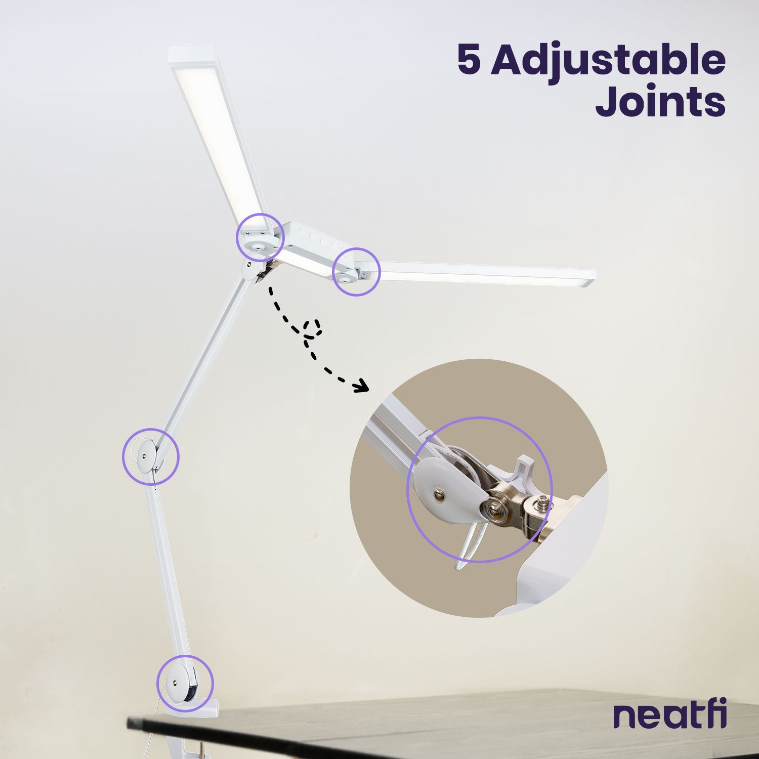 41” Wide Shade, 3000 Lumens LED Desk Lamp with Clamp – CRI 95, 3 Color Modes, Dimmable Task Light