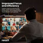 15.8" Monitor Light Bar with HD Webcam with USB-C Cable - Black