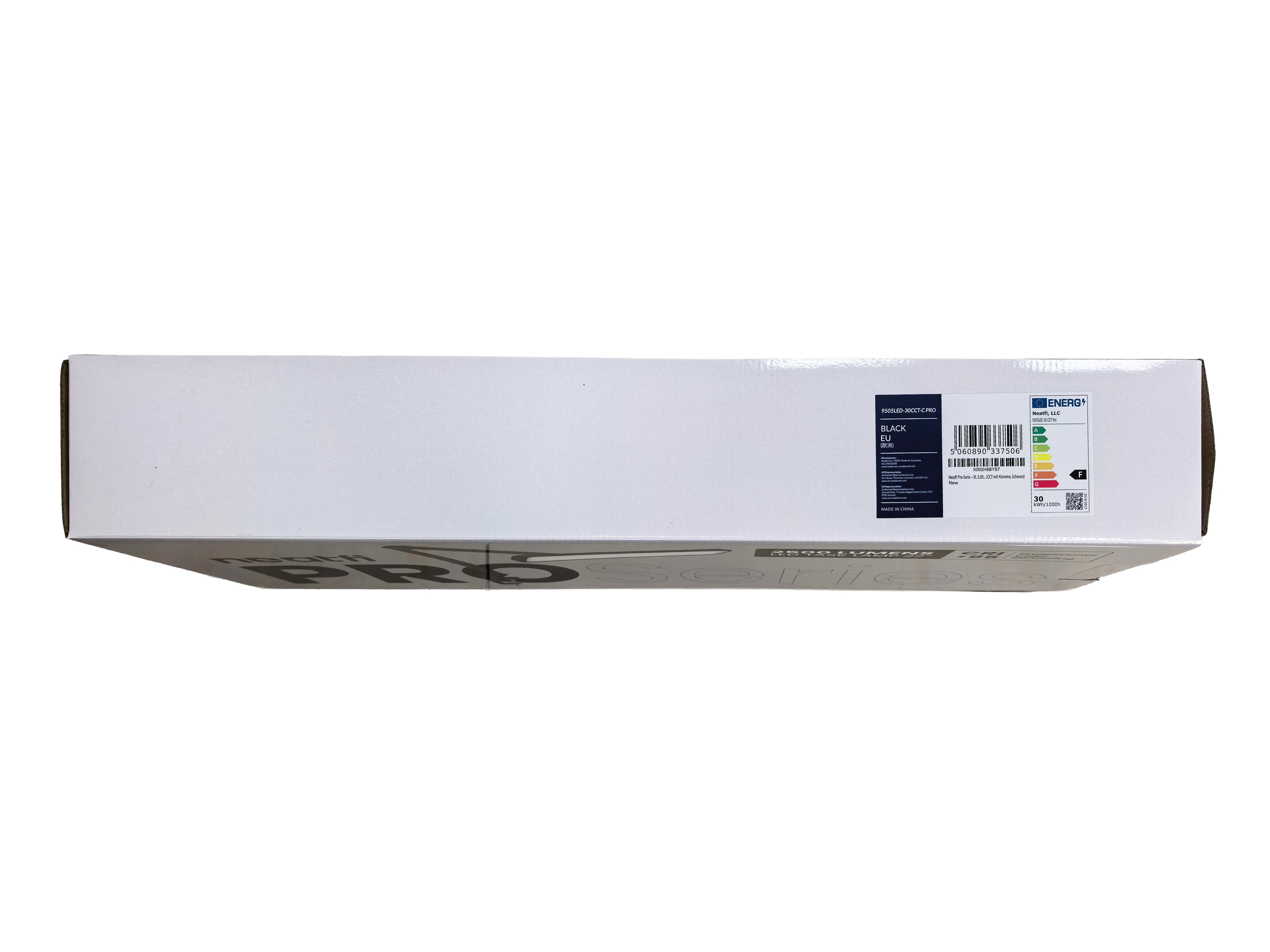 Lámpara de escritorio LED serie Pro de 22" – 2500 lúmenes, CRI 95, 3 modos de luz, luz regulable para oficina en casa y manualidades, negra