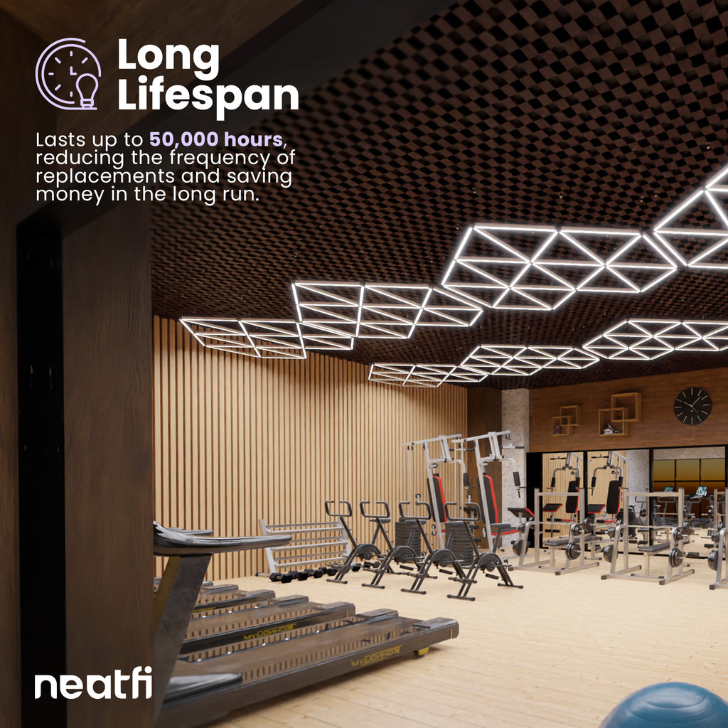 Luz LED moderna con forma de corazón para garaje con kit para colgar - Blanco frío