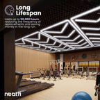 6-Arrow Shape Ultra-Bright LED Ceiling Light – 42,2400 Lumens for Warehouses & Gyms, Cool White