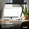 28" Flex Desk Lamp with Clamp, Dimmable, 3,000 Lumens 30W LED Computer Monitor Light, 5 Brightness Levels & 5 Light Modes, Adjustable Metal Arm Desk Light for Home & Office - Black