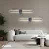 39" LED Indoor Wall Light Set of 2 - Chrome