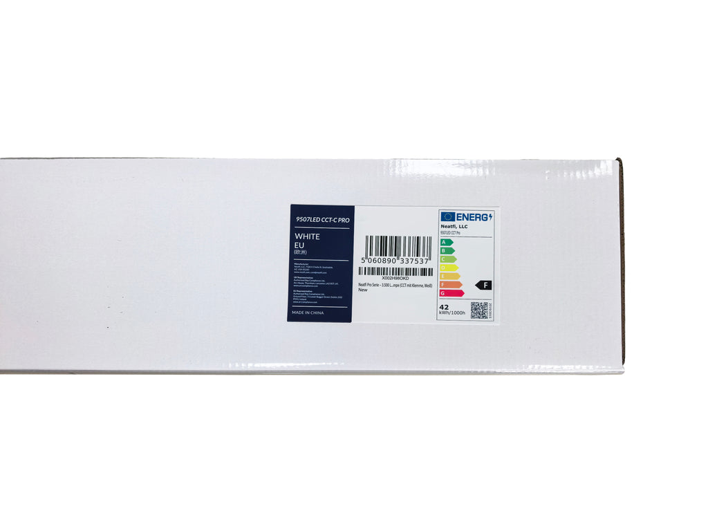 Lámpara de escritorio LED serie Pro de 26" – 3500 lúmenes, CRI 95, 3 modos de luz, luz regulable para oficina en casa y manualidades, blanca