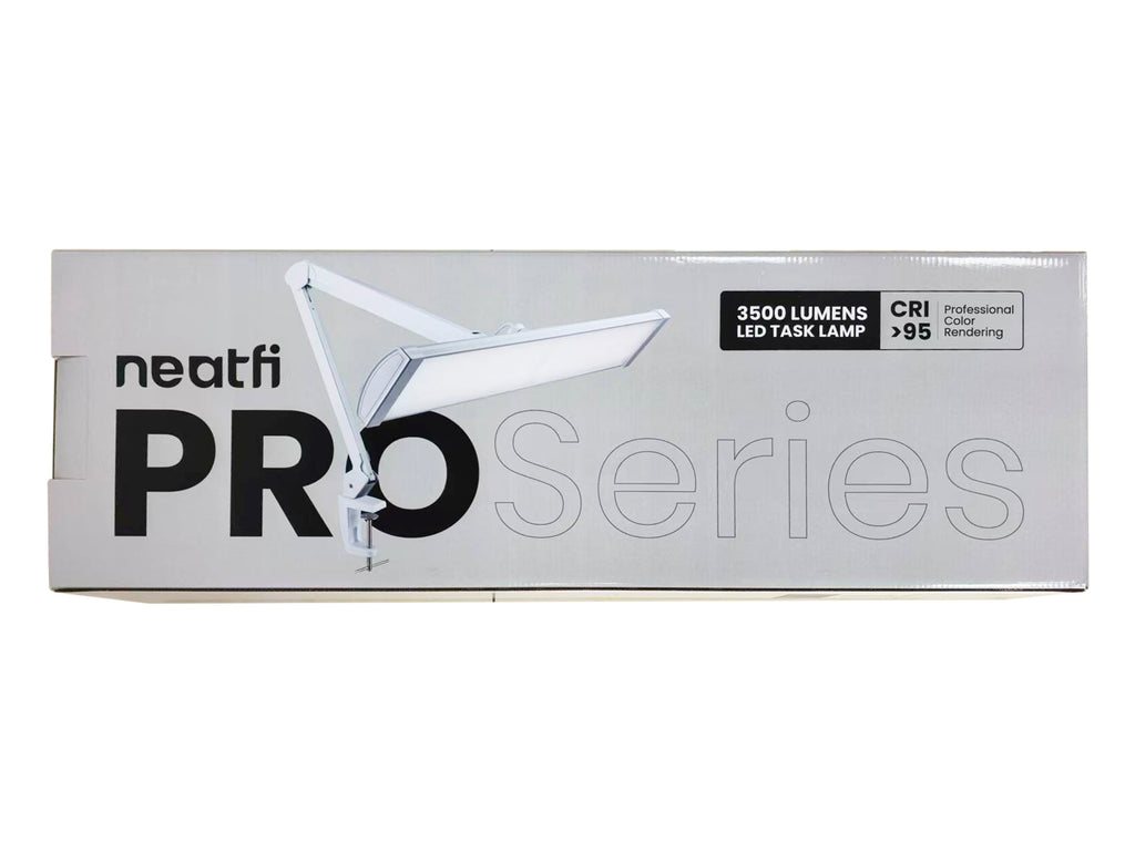 Lámpara LED de escritorio Pro Series de 26” – 3500 lúmenes, IRC 95, luz regulable para oficina en casa y manualidades, blanca