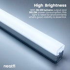 Snowflake Pattern 36,120 lumens LED Ceiling Light for Auto Shops, Salons & Gyms, Cool White