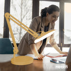 Base redonda con peso de 25 cm – Base de repuesto resistente para lámparas de escritorio y de aumento, dorada