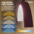 Half Moon LED Table Lamp with Clamp – 2500 Lumens, 5 Light Modes for Nail Arts & Facials, Pink