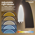 Half Moon LED Table Lamp with Clamp – 2500 Lumens, 5 Light Modes for Nail Arts & Facials, White