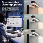 15.8" Monitor Light Bar with HD Webcam with USB-C Cable - Black