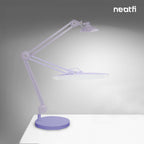 Base redonda ponderada de 25 cm – Base de repuesto resistente para lámparas de escritorio y de aumento, color lavanda