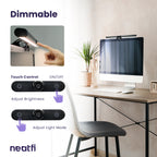 15.8" Monitor Light Bar with HD Webcam with USB-C Cable - Black