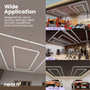 Car Garage Light 2 Rectangles with Hanging Kit - Cool White