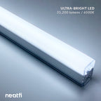 2 Rectangles LED Car Garage Light – 35,200 Lumens, Easy Installation for Shops & Gyms, Cool White