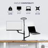 Multi-functional Desk Lamp with Laptop Holder and Monitor Mount USB/Plug Powered - Black
