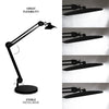 19” Wide Lamp XL 2,200 Lumens LED Task Lamp with Base - Black