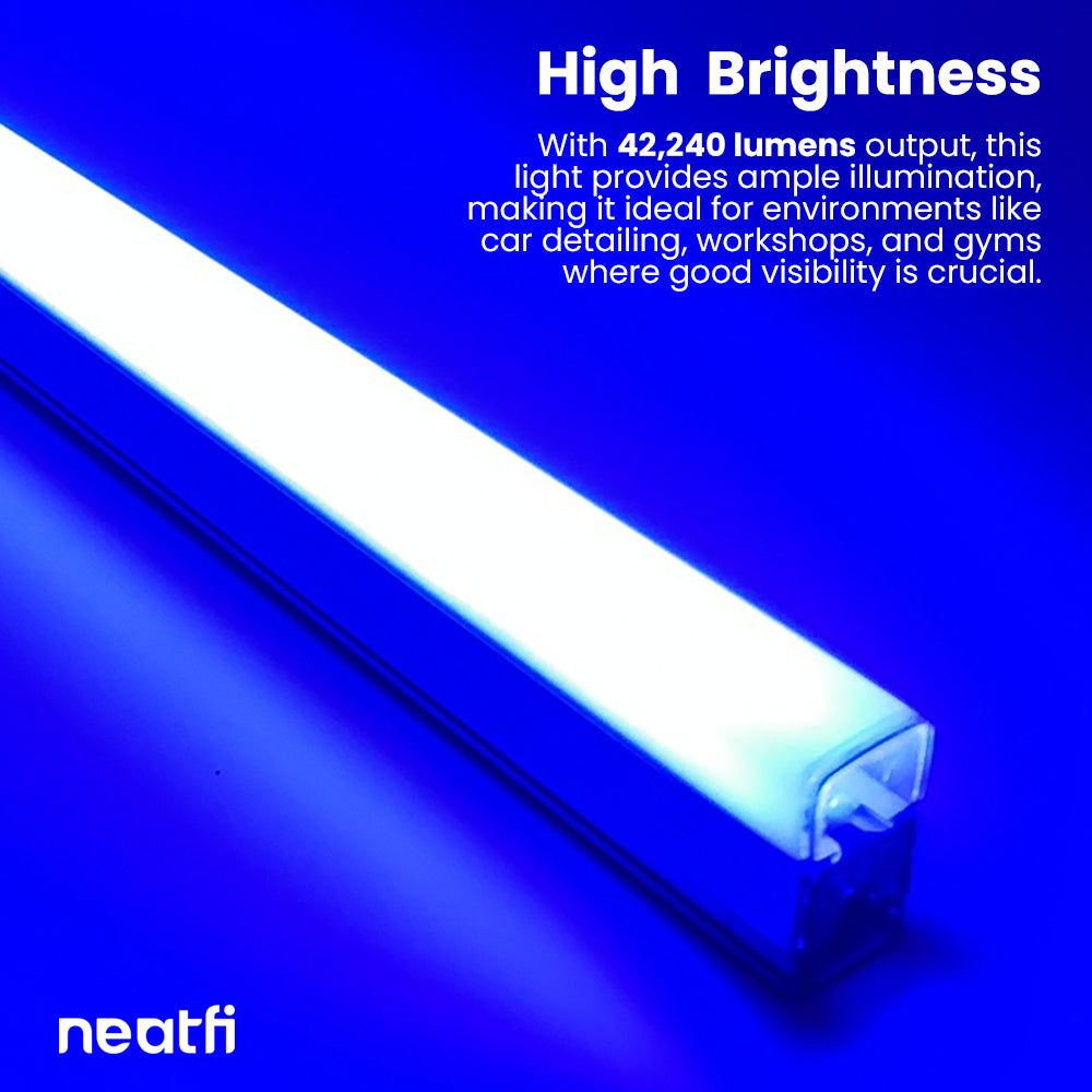 12-Arrow Shape Ultra-Bright LED Ceiling Light - 42,2400 Lumens for Warehouses & Gyms