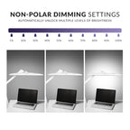 2260 Lumens Elite Task Lamp with Clamp – 22" Wide, 3 Color Modes for Nails & Crafts, White