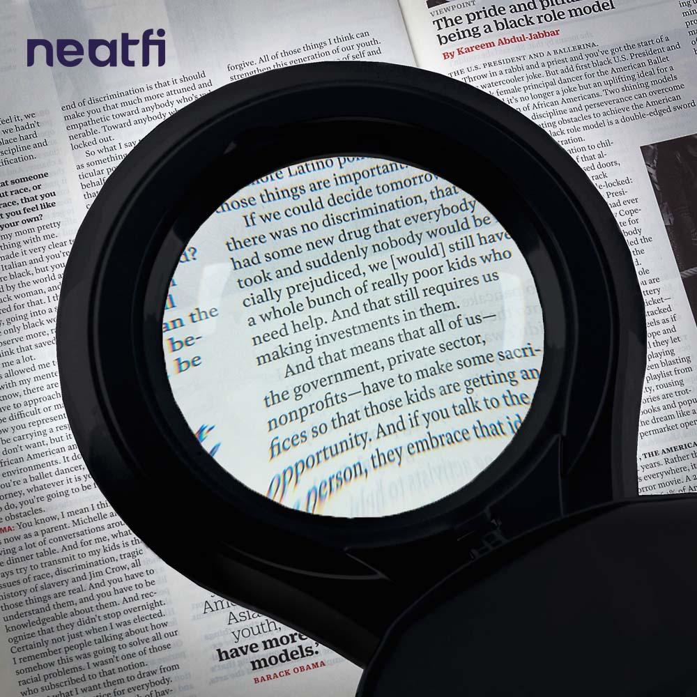 Neatfi (New Model) Bifocals 1,200 Lumens Super LED Magnifying Lamp with Clamp, 5D + 20D, Dimmable, 60 Pcs SMD LED, 5 Inches Diameter Lens