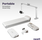 3500 Lumens LED Desk Lamp – 3 Color Modes, Knob Control, Dimmable Task Light for Nail Techs, White