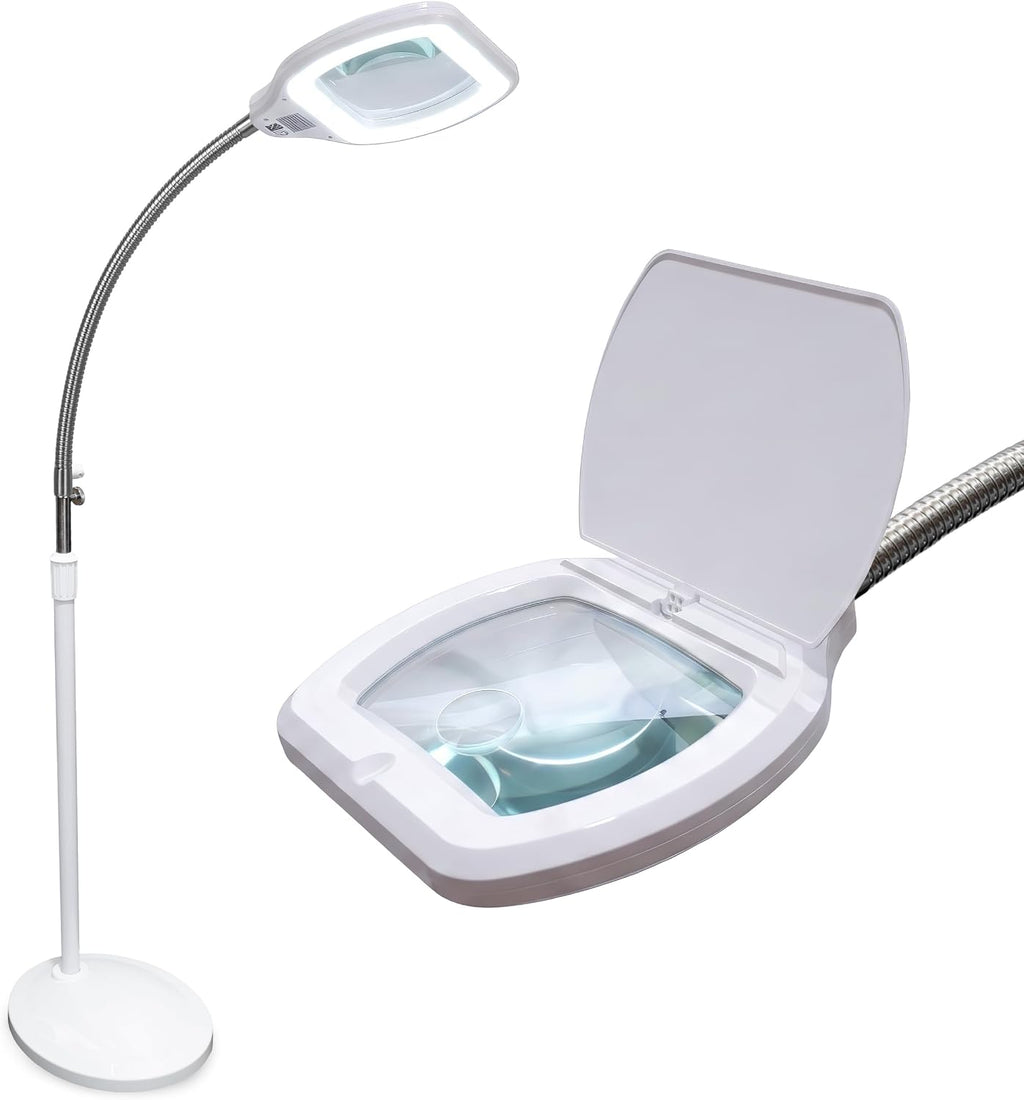 Lampe de travail Elite 2260 lumens avec pince – 22" de large, 3 modes de couleur pour les ongles et l'artisanat, Noir